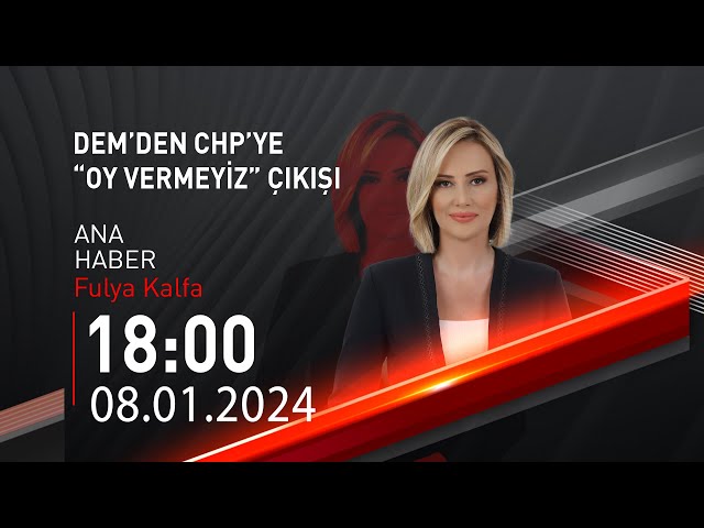  #CANLI | Fulya Kalfa ile Ana Haber | 8 Ocak 2024 | HABER #CNNTÜRK