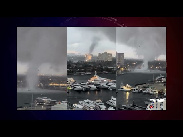 Tornado impacta Fort Lauderdale dejando múltiples daños. Todo quedó captado en cámara