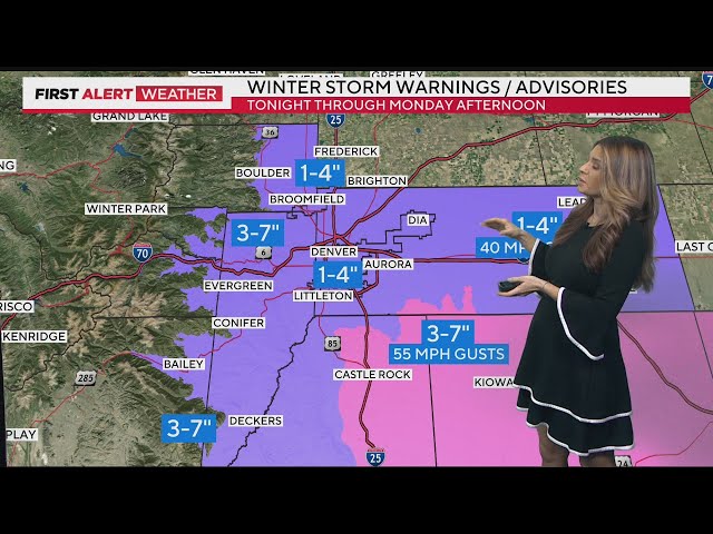 Colorado weather: First Alert Weather Day as snow, cold, and wind move in