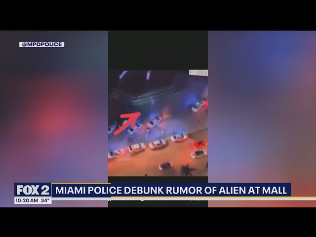 Miami police debunk rumor of alien at mall