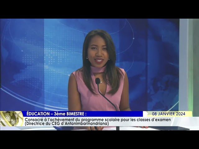 LE JOURNAL DU 08 JANVIER 2024 BY TV PLUS MADAGASCAR