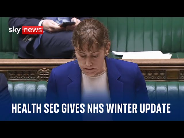 Health Secretary Victoria Atkins provides 2024 NHS winter update