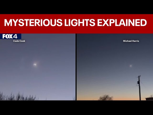 Strange lights in North Texas sky explained