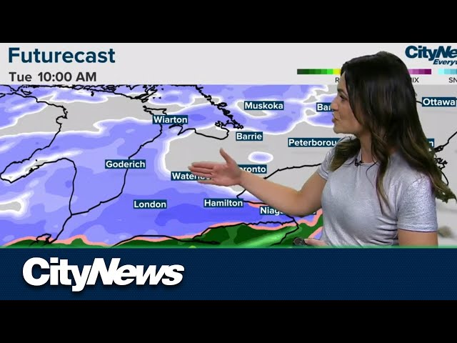 Messy storm bringing snow and rain to the GTA on deck for Tuesday