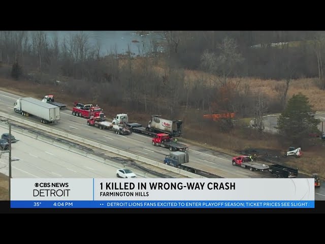 1 killed in wrong-way crash on I-696 near Orchard Lake