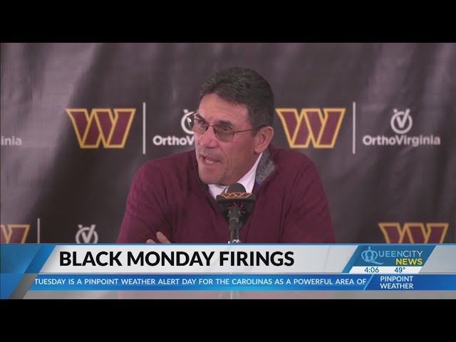 Former Panthers' coach Ron Rivera fired from Washington