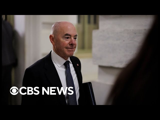 DHS Secretary Mayorkas speaks to reporters during Texas border visit | full video