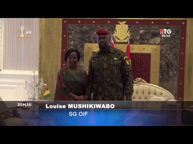 www.guineesud.com: la S/G de l’OIF a été reçue par le président de la transition Col. M- Doumbouya