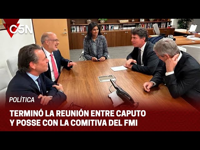 LUIS CAPUTO y NICOLÁS POSSE se REUNIERON con los enviados del FMI