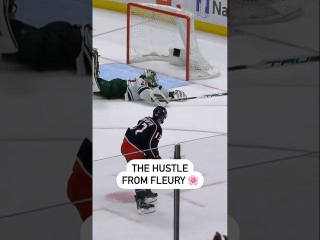 Can’t Help But Admire Fleury’s Determination On This Play 