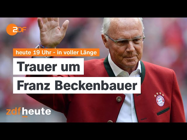 heute 19:00 Uhr vom 08.01.2024 Franz Beckenbauer verstorben, Landwirte starten Protestwoche