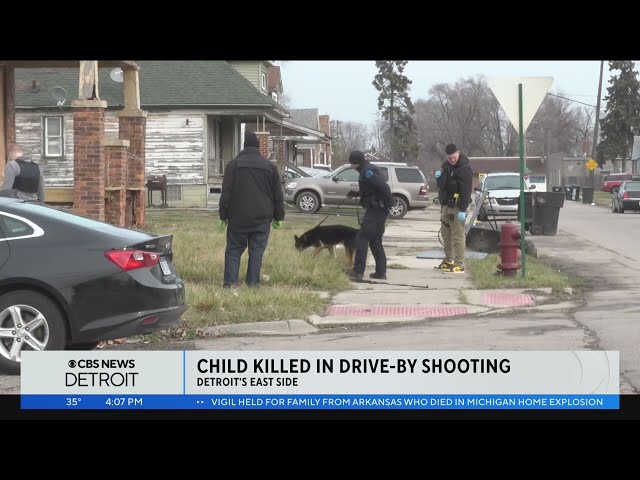 Child killed in drive-by shooting on Detroit's east side