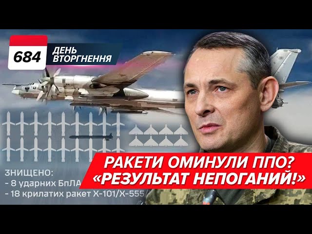  МАСОВАНА АТАКА: 59 цілей. ЗБИЛИ 26. Як відпрацювала ППО? 684 день