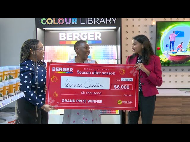 Carter wins Berger Christmas Promotion