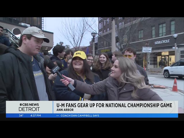 Michigan football fans gear up for College Football Playoff National Championship game