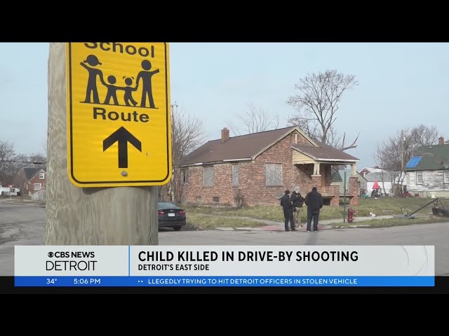 Detroit child killed in drive-by shooting