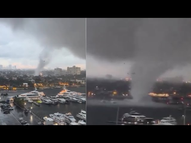 Impresionante tornado impactó a Fort Lauderdale. Así lo vivieron los vecinos