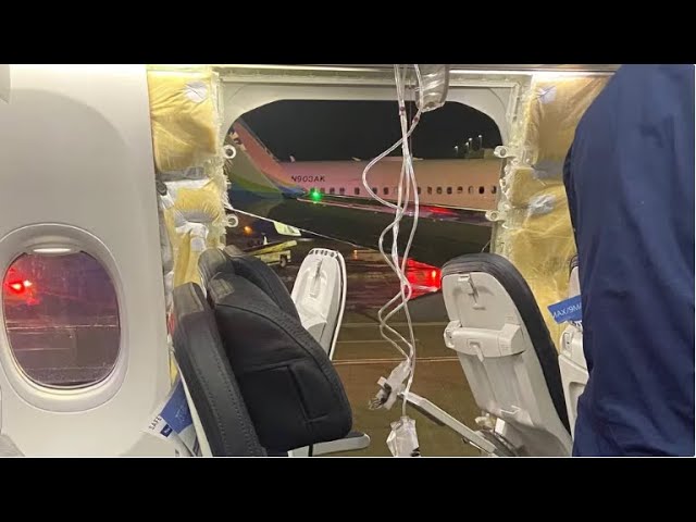 Apareció puerta de avión de Alaska Airlines que se desprendió en pleno vuelo: cayó en Portland