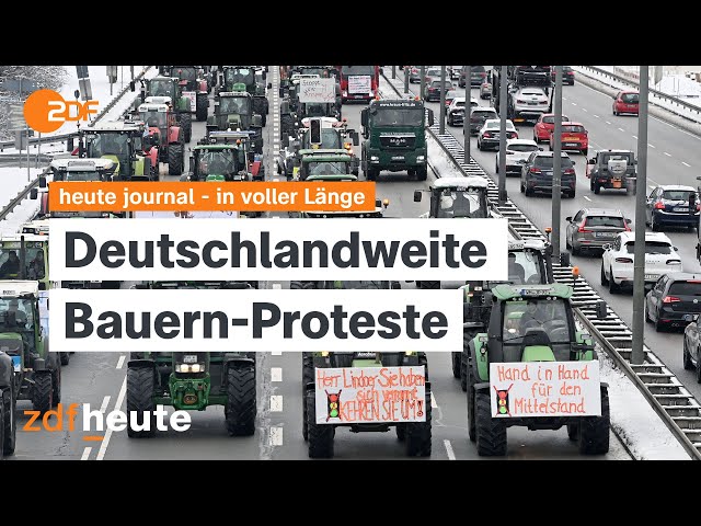 heute journal vom 08.01.2024 Tod Franz Beckenbauer, Bauernproteste, Wagenknecht-Partei gegründet