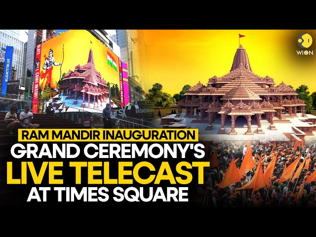 Ram Mandir consecration: Grand Ayodhya ceremony to be live-streamed at Times Square | WION Originals