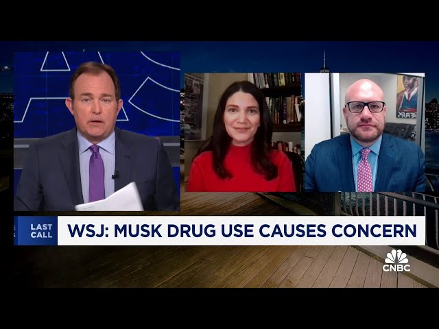 Wall Street Journal report claims Elon Musk's drug use is causing concern