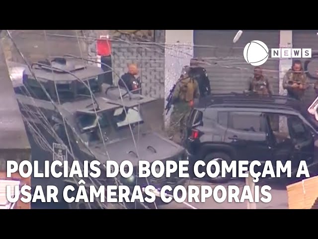 Policiais do Bope do RJ começam a usar câmeras corporais