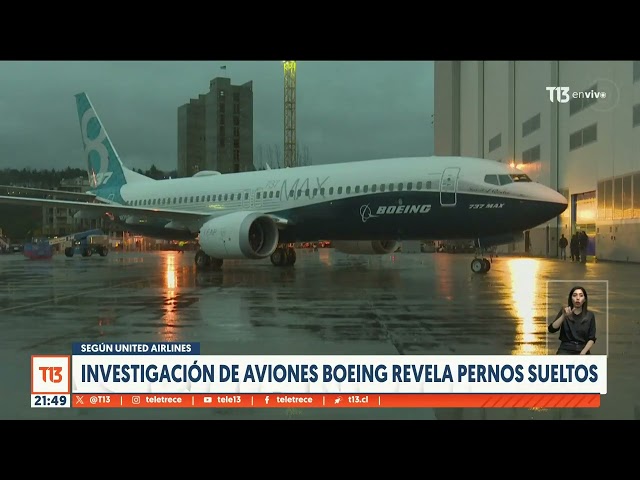 United Airlines: Investigación de aviones Boeing revela pernos sueltos de las puertas