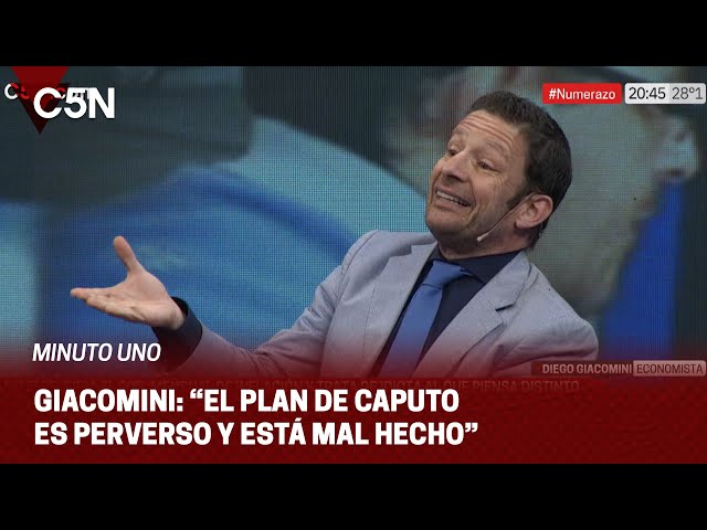 DIEGO GIACOMINI destrozó el PLAN ECONÓMICO de LUIS CAPUTO