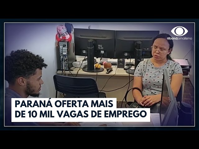 Paraná promove mutirão de emprego com 10 mil postos de trabalho | Jornal da Band