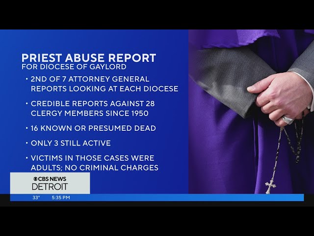 Michigan AG Nessel releases report of alleged abuse at Gaylord Catholic Diocese