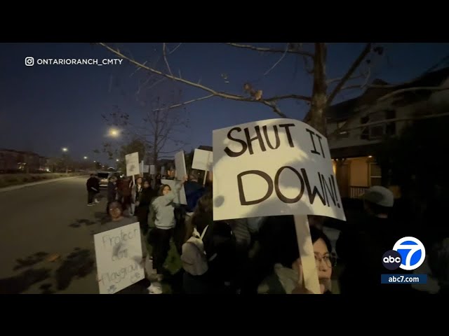 Ontario residents protest outside home operating as halfway house