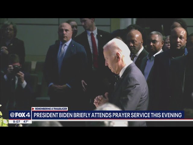 President Biden attends Dallas memorial for Eddie Bernice Johnson