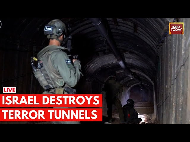 Israel-Hamas War LIVE: Israel Destroys Hamas Tunnel Filled With Weapons In Explosive Footage