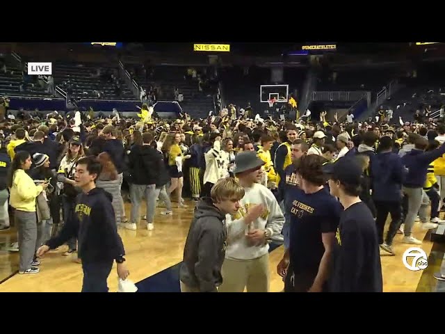 Fans celebrate Michigan's first national title since 1997