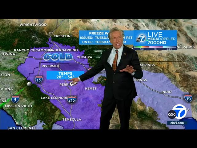 How low will the temps go? ABC7's Dallas Raines breaks down the frigid SoCal forecast