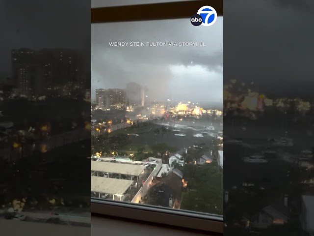 Likely tornado strikes power line in Fort Lauderdale