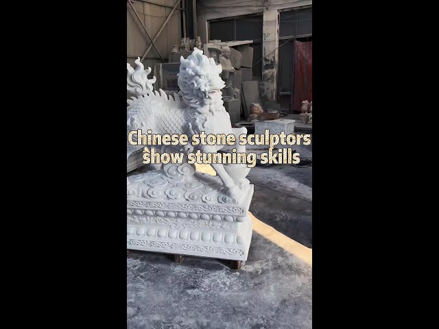 Chinese stone sculptors show stunning skills