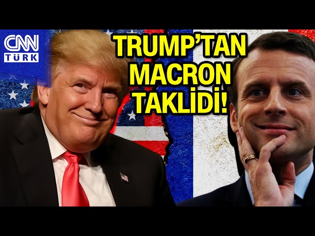 Trump Macron'u Tiye Aldı! Trump'tan Macron Taklidi #Haber