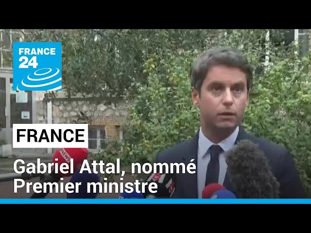 France : le ministre de l’Éducation, Gabriel Attal, nommé Premier ministre • FRANCE 24