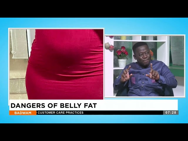 Dangers of belly fat - C4C Homeopathic Hospital-Badwam Afisem on Adom TV (09-01-24)