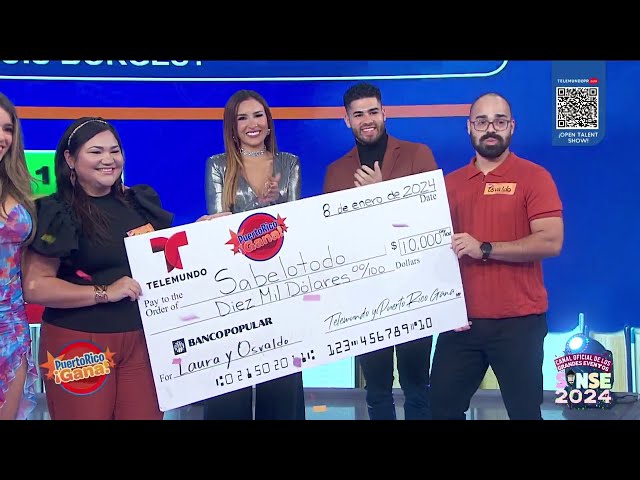 Laura y Osvaldo ganan el "Sabelotodo" y se llevan $10,000