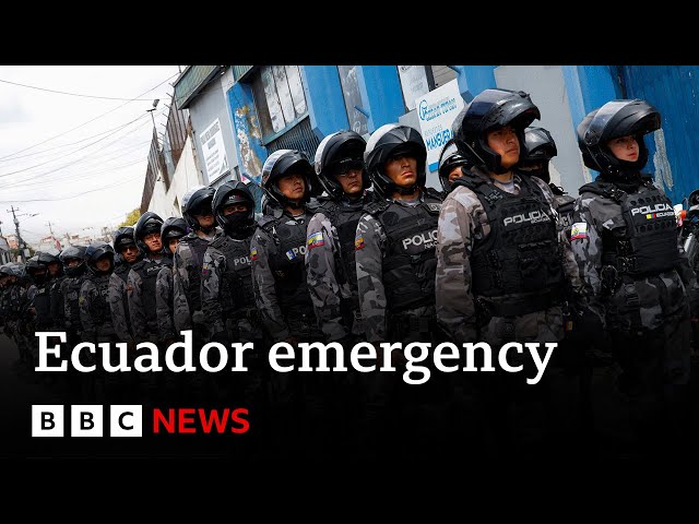 Ecuador: State of emergency declared after notorious drug gang boss escapes from prison | BBC News