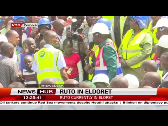 Ruto in Eldoret: Ruto says government is creating jobs for youth