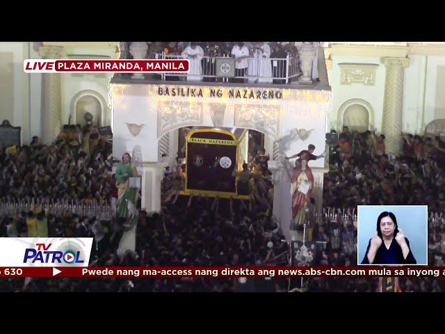 Black Nazarene returns to Quiapo Church after almost 15 hours