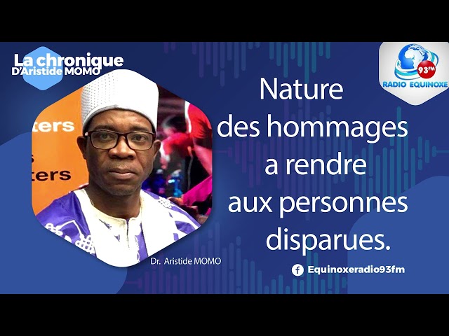 CHRONIQUE ARISTIDE MONO DU MARDI 09 JANVIER 2024 - EQUINOXE TV