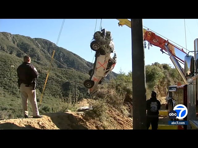 Woman survives days trapped in truck after going off Mount Baldy road