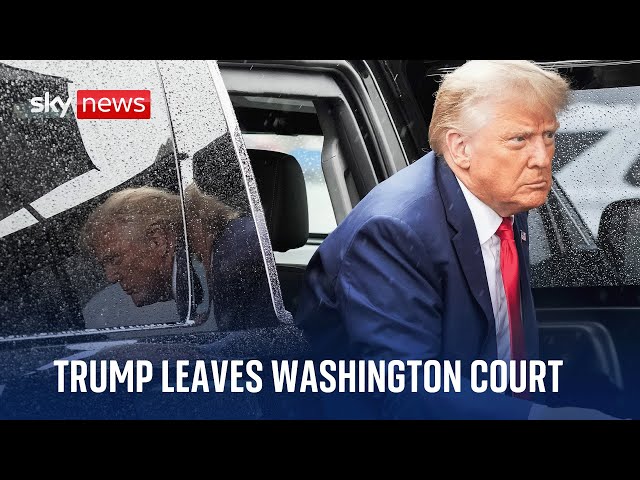 Watch live: Donald Trump leaves court after attempting to have criminal trial stopped