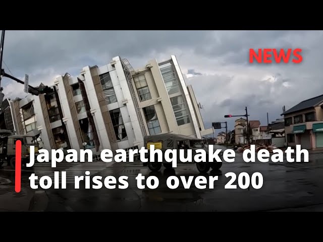 Japan earthquake death toll rises to over 200