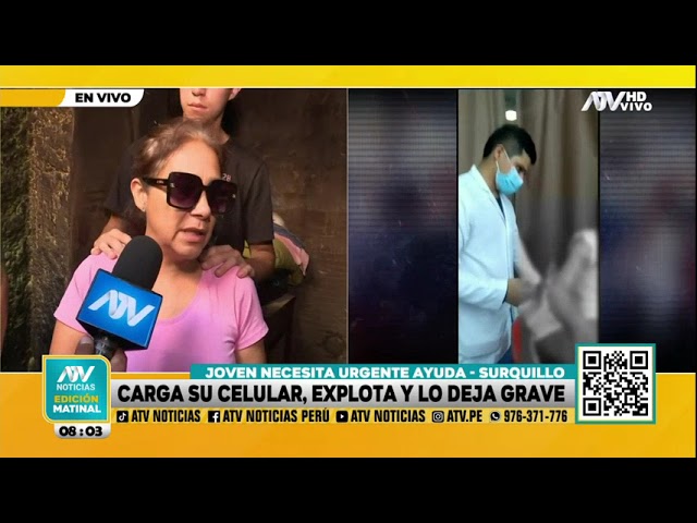 Joven pone a cargar su celular, este explota y ahora se debate entre la vida y la muerte