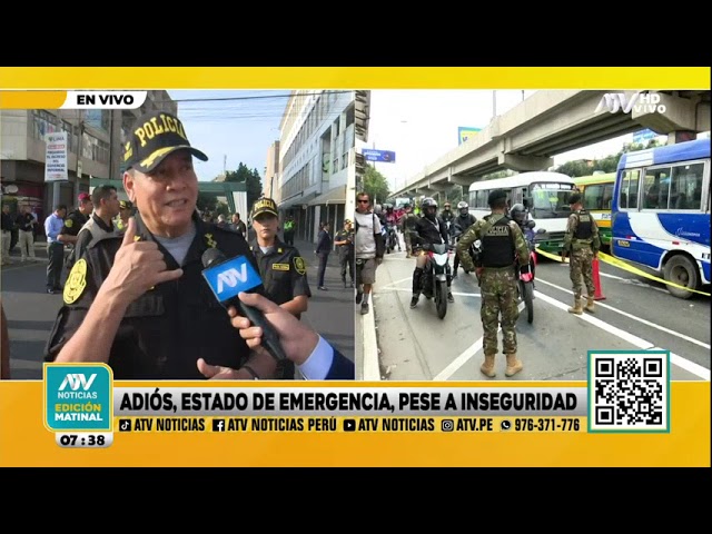 Comandante general de la policía y su balance sobre las medidas tomadas contra la inseguridad